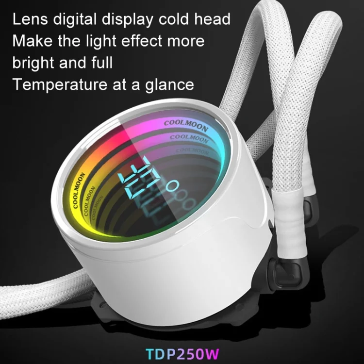 TBD06048264_B5.webp COOLMOON CM-YM-240T Digital ARGB Lens Edition Integrated Water Cooling CPU Cooler Temperature Display CPU Fan - Image 6