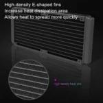 COOLMOON CM-YM-240T Digital ARGB Lens Edition Integrated Water Cooling CPU Cooler Temperature Display CPU Fan - Image 9
