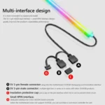 Panoramic Glow ARGB Light Bar Desktop Computer Case Interior Decorative Ambient Light - Image 8