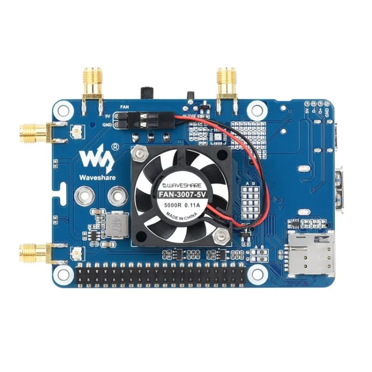 TBD06048303_B4.webp Waveshare SIM8262E-M2 5G HAT For Raspberry Pi, Quad Antennas 5G NSA, 5G/4G/3G Compatible - Image 5