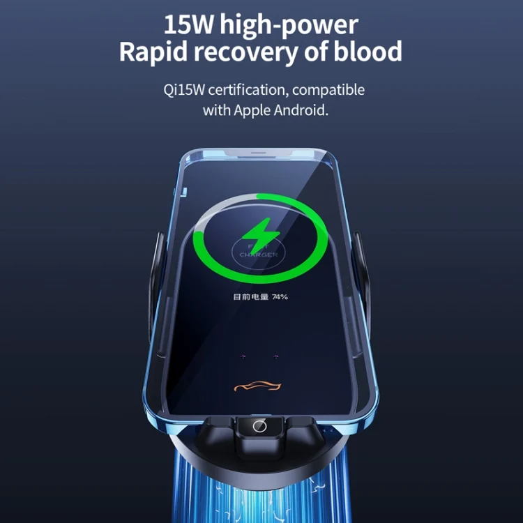 TBD06048318_B2.webp Car Air Outlet Smart Induction Wireless Charging Mobile Phone Holder - Image 3