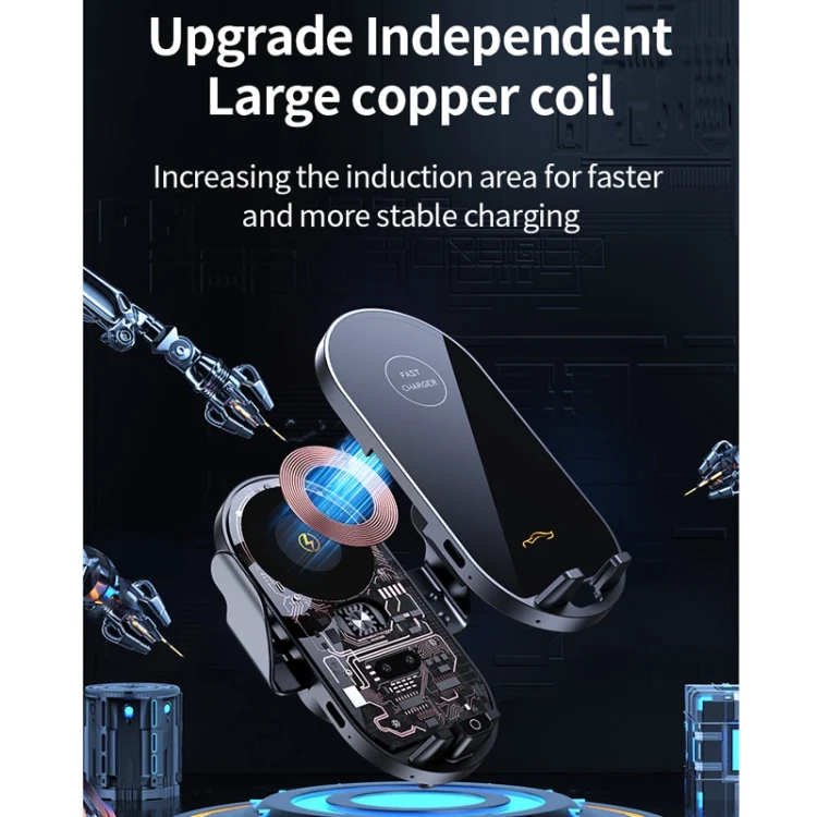 TBD06048318_B4.webp Car Air Outlet Smart Induction Wireless Charging Mobile Phone Holder - Image 5