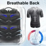 Bopai 61-122391 Large-capacity First-layer Cowhide Business Laptop Backpack With USB+Type-C Port - Image 5