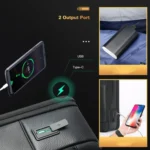 Bopai 61-122391 Large-capacity First-layer Cowhide Business Laptop Backpack With USB+Type-C Port - Image 6