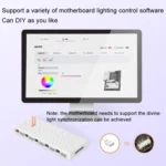 COOLMOON AM10 ARGB+PWM Dual 10 Ports Temperature Control Splitter Case Fan 5V 3Pin HUB - Image 7