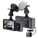 3 Camera Lens 3-inch IPS Screen WiFi Car Dash Cam 1080P Night Vision Dash Camera for Cars