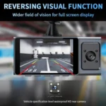 3 Camera Lens 3-inch IPS Screen WiFi Car Dash Cam 1080P Night Vision Dash Camera for Cars - Image 10