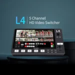 FEELWORLD L4 Multi-Camera Video Mixer Switcher 10.1" Touch Screen USB 3.0 Fast Streaming - Image 2