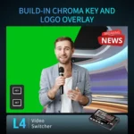 FEELWORLD L4 Multi-Camera Video Mixer Switcher 10.1" Touch Screen USB 3.0 Fast Streaming - Image 7