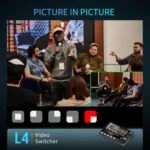 FEELWORLD L4 Multi-Camera Video Mixer Switcher 10.1" Touch Screen USB 3.0 Fast Streaming - Image 8