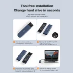Blueendless M2815SN M.2 Dual Protocol Type-C 3.1 Mobile Hard Disk Box Laptop External SSD - Image 11