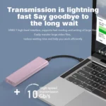 Blueendless M2815SN M.2 Dual Protocol Type-C 3.1 Mobile Hard Disk Box Laptop External SSD - Image 4