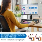 RGB Computer Monitor Stand Riser 3 USB 2.0 +1 Type-C Ports - Image 4