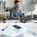 RGB Computer Monitor Stand Riser 3 USB 2.0 +1 Type-C Ports - Image 7