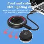 Blueendless SD03C M.2 NVMe / NGFF Dual-Protocol SSD Base With RGB Color Light - Image 6