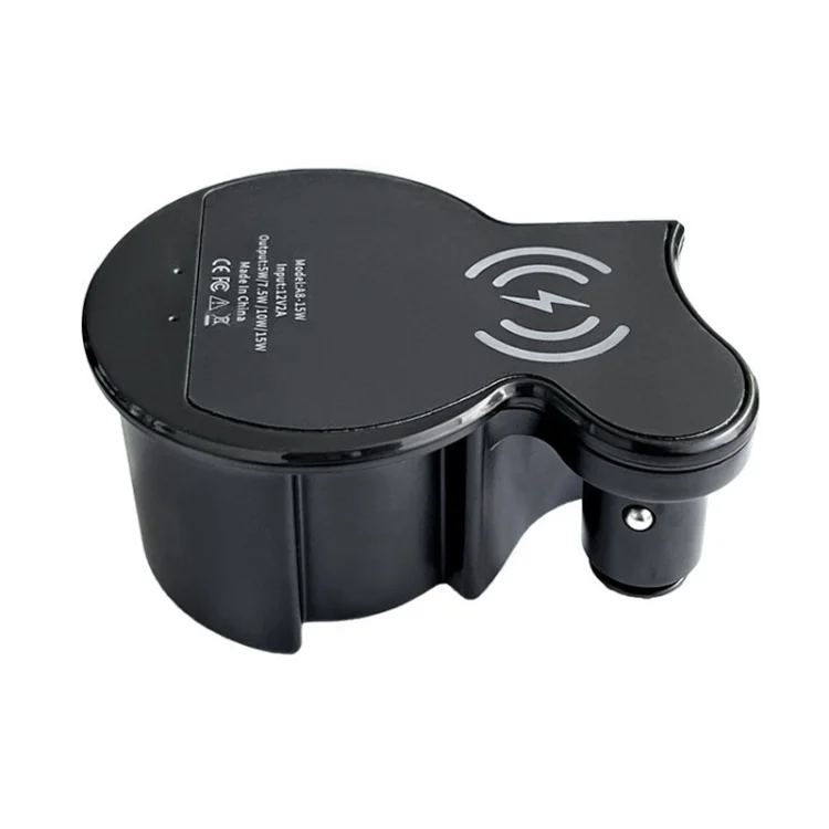 TBD0604906601A.webp For Audi A8 Car Cigarette Lighter Mobile Phone Wireless Charger, For Left And Right Driving - Image 1