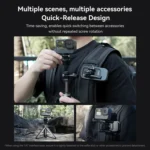 TELESIN CQM-001 Universal Magnetic Quick Release Adapter Kit For Sports Cameras - Image 8