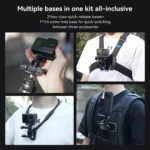 TELESIN CQM-001 Universal Magnetic Quick Release Adapter Kit For Sports Cameras - Image 9