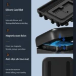 TELESIN GP-BCG-901 Storage Battery Charging Box For GoPro HERO12 Black / HERO11 Black / HERO10 Black / HERO9 Black - Image 8