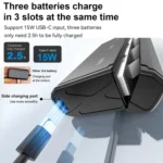 TELESIN GP-HPB-012 Pocket Multifunctional Storage Charging Box For GoPro HERO12 Black / HERO11 Black / HERO10 Black / HERO9 Black - Image 5