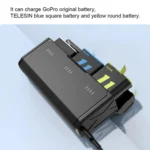 TELESIN GP-HPB-012 Pocket Multifunctional Storage Charging Box For GoPro HERO12 Black / HERO11 Black / HERO10 Black / HERO9 Black - Image 6