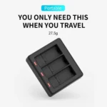 TELESIN GP-BCG-902 Battery 3 Slots Charger For GoPro HERO12 Black / HERO11 Black / HERO10 Black / HERO9 Black - Image 4