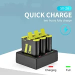 TELESIN GP-BCG-902 Battery 3 Slots Charger For GoPro HERO12 Black / HERO11 Black / HERO10 Black / HERO9 Black - Image 6