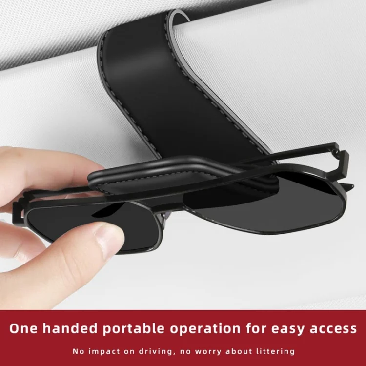 TBD06049211_B6.webp Car Eyeglasses Clip Car Leather Magnetic Closure Sunglasses Storage Bag - Image 7