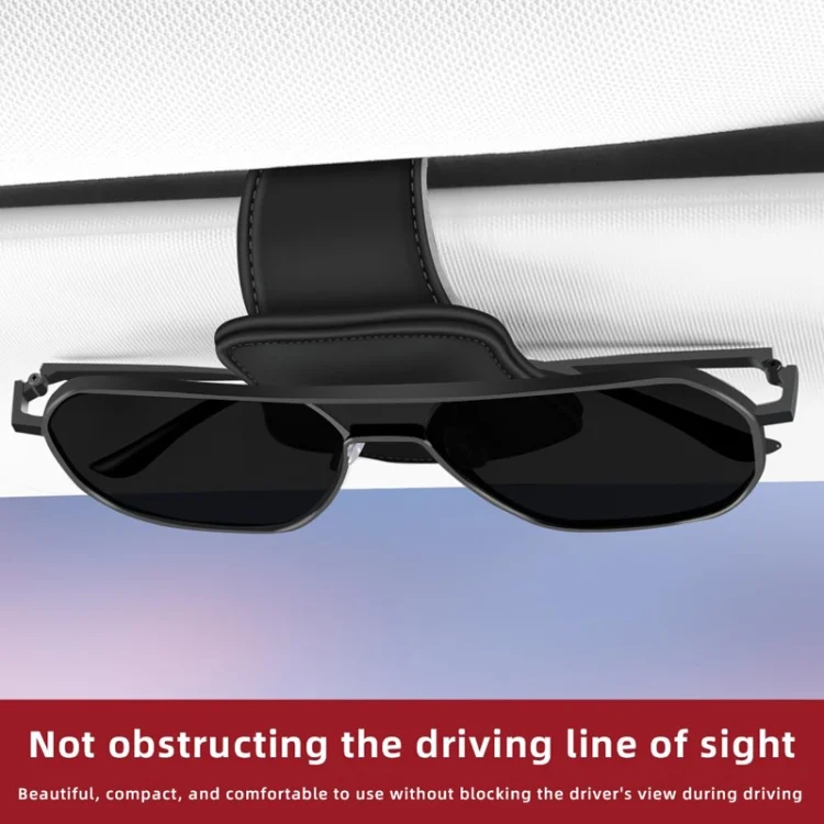 TBD06049211_B7.webp Car Eyeglasses Clip Car Leather Magnetic Closure Sunglasses Storage Bag - Image 8