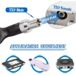 TS9 Male To Female Flat Over Window Cable RF Coaxial Cable - Image 5