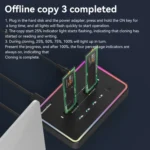 Blueendless M.2 Dual-Slot Hard Drive Base Solid State Hard Drive Box, US Plug - Image 5