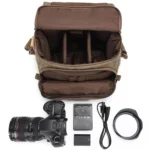Camera Shoulder Messenger Bag Batik Canvas Waterproof Photography SLR Camera Bag - Image 4