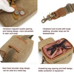 Retro Camera Canvas Bag Shoulder Messenger Bag Travel Portable Case - Image 6
