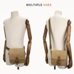 Retro Camera Canvas Bag Shoulder Messenger Bag Travel Portable Case - Image 7