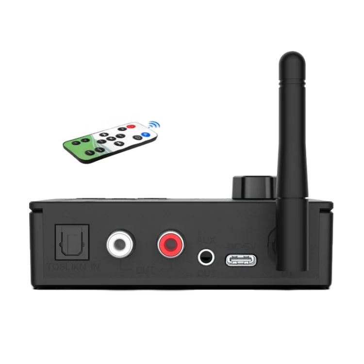 Bluetooth 5.4 Receiver Digital To Analog Card U Disk Converter Adapter With Remote Control