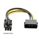 Large 4Pin To 6Pin Power Cord Graphics Card Adapter Cable - Image 2