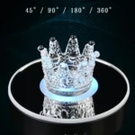 15cm Spinning Display Stand with Gradient Color Lights for Glass Art - Image 6