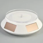14cm Solar Energy Spinning Display Stand with LED Light for Jewelry Crystal Product Display