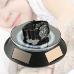 14cm Solar Energy Spinning Display Stand with LED Light for Jewelry Crystal Product Display - Image 7