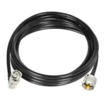 BNC Male Right Angle To UHF PL259 Male RG58 Coaxial Cable - Image 2
