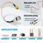 SMA Male To BNC Male RG316 Coaxial RF Adapter Cable - Image 4