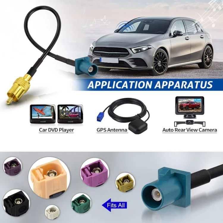 TBD06049519_B4.webp RCA Male To Fakra Z Male RG174 Cable Coaxial RF Adapter Cable - Image 5