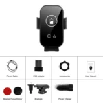 Fast Charging Retractable Recharging Cell Phone Holder With Wireless CarPlay Android Auto Function - Image 2