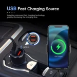Fast Charging Retractable Recharging Cell Phone Holder With Wireless CarPlay Android Auto Function - Image 12