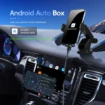 Fast Charging Retractable Recharging Cell Phone Holder With Wireless CarPlay Android Auto Function - Image 13