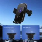 Fast Charging Retractable Recharging Cell Phone Holder With Wireless CarPlay Android Auto Function - Image 4
