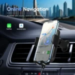 Fast Charging Retractable Recharging Cell Phone Holder With Wireless CarPlay Android Auto Function - Image 7