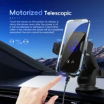 Fast Charging Retractable Recharging Cell Phone Holder With Wireless CarPlay Android Auto Function - Image 8