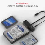 Blueendless US35 USB3.0 To SATA Adapter 2.5 / 3.5-Inch Hard Drive SSD Reader - Image 8