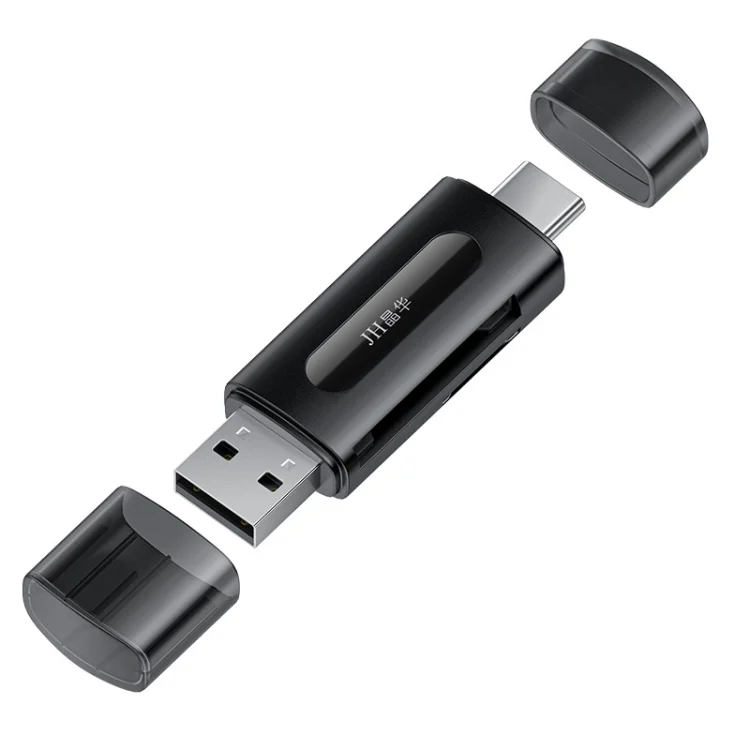 JINGHUA Type-C / USB2.0 TF+SD 2 In 1 Card Reader Multi-function Reader